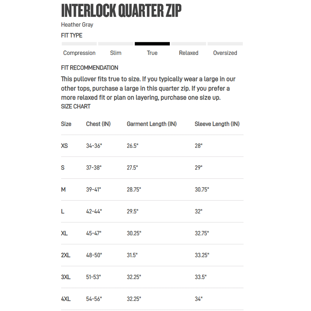 UNRL Men's Heather Grey Interlock Quarter Zip