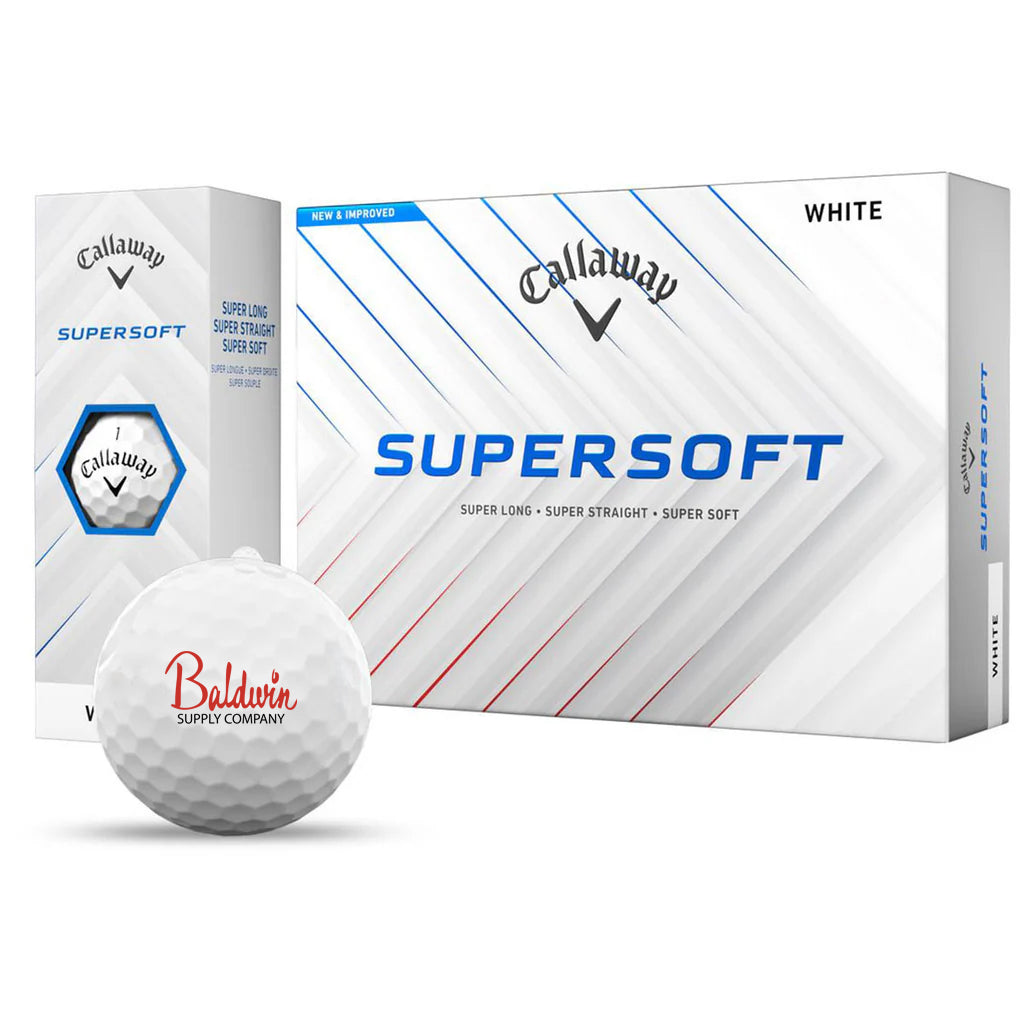 Callaway White SuperSoft Golf Balls (One Dozen)