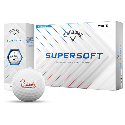 Callaway White SuperSoft Golf Balls (One Dozen)