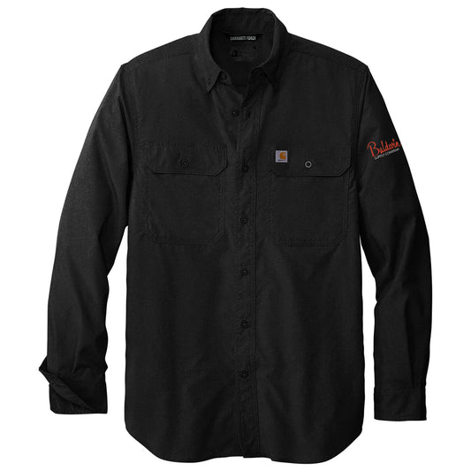 Carhartt Men's Black Force Solid Long Sleeve Shirt