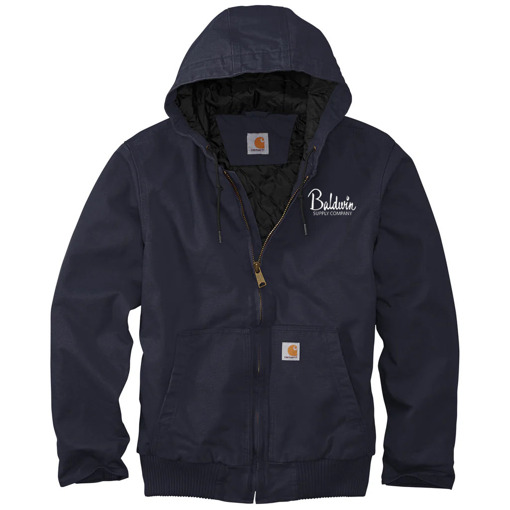 Carhartt Men's Navy Tall Washed Duck Active Jacket