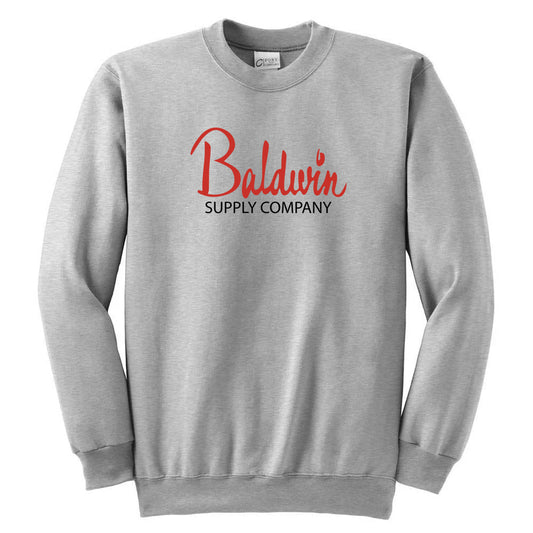 Port & Company Ash Grey Ultimate Crewneck Sweatshirt