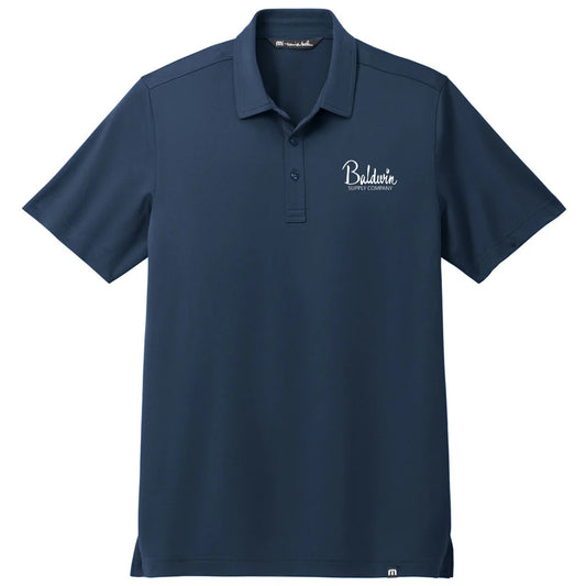 TravisMathew Men's Blue Nights Cabana Solid Polo