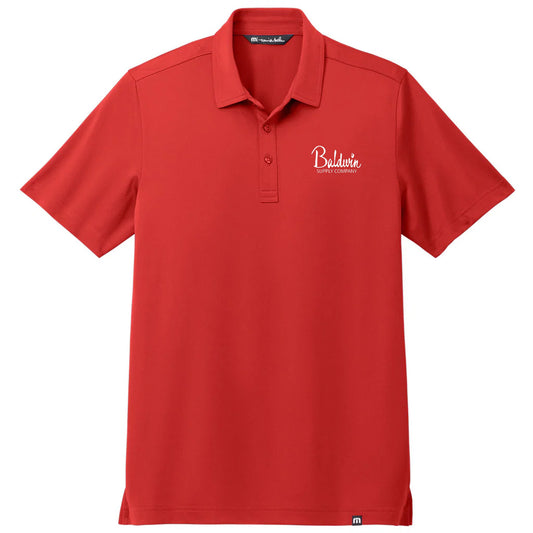 TravisMathew Men's Crimson Cabana Solid Polo