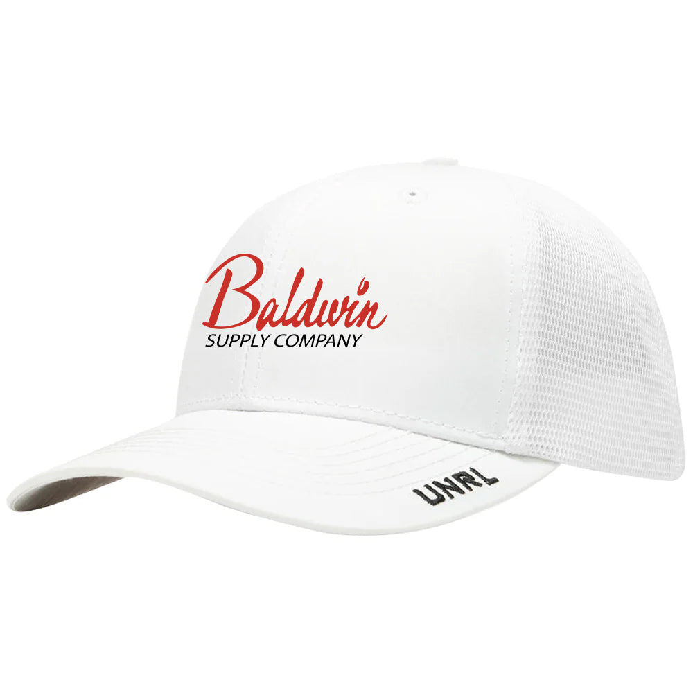 UNRL White/White Mid-Pro Trucker