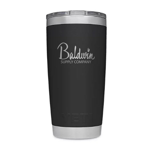 YETI Black Rambler 20 oz. Tumbler